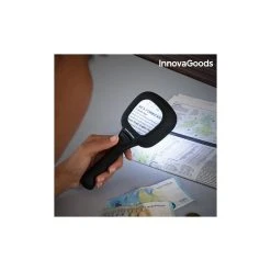 Marque Generique Loupe Avec Lumière LED Et Ultraviolette 3X InnovaGoods