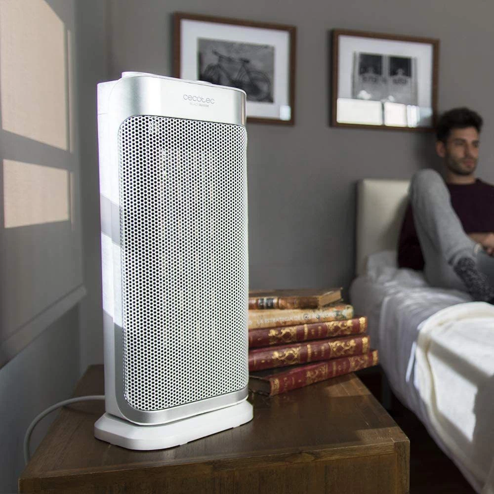 Cecotec Chauffage En Céramique Avec Thermostat Réglable 1500W Gris Blanc 3 Cecotec Chauffage En Céramique Avec Thermostat Réglable 1500W Gris Blanc