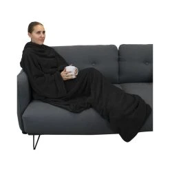 VIVEZEN Couverture Polaire Plaid Intégral Avec Manches Et Poche - Enfant Ou A...