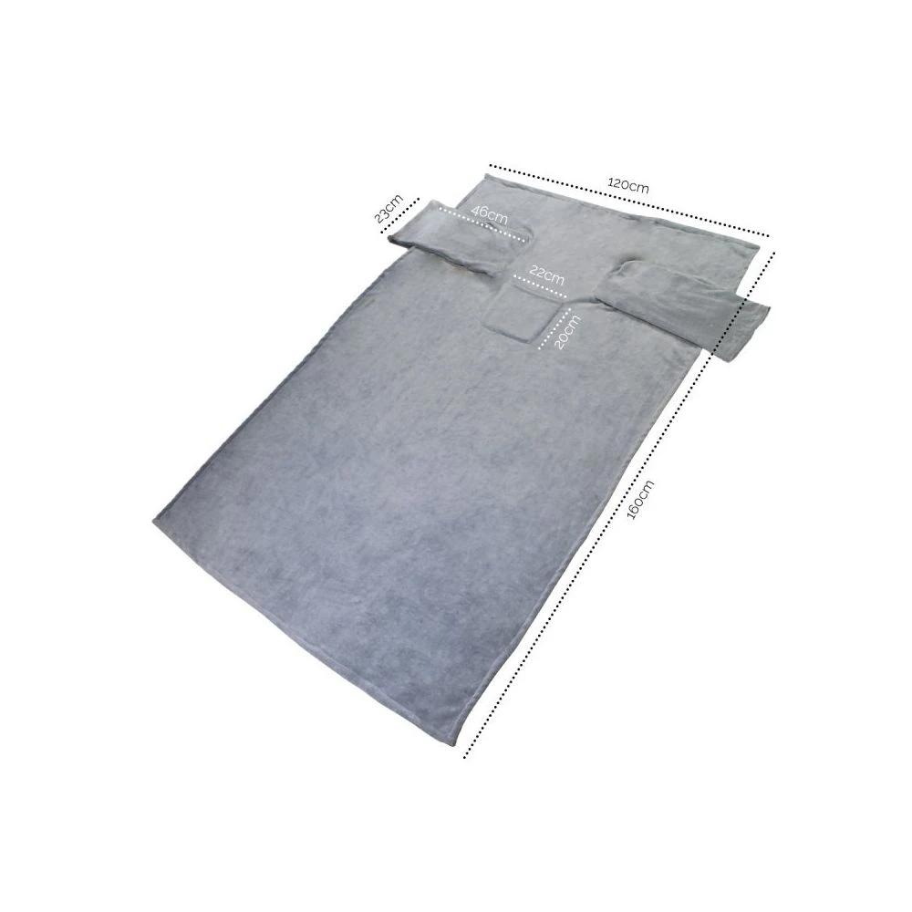 VIVEZEN Couverture Polaire Plaid Intégral Avec Manches Et Poche - Enfant Ou A... 4 VIVEZEN Couverture Polaire Plaid Intégral Avec Manches Et Poche - Enfant Ou A... – Image 2