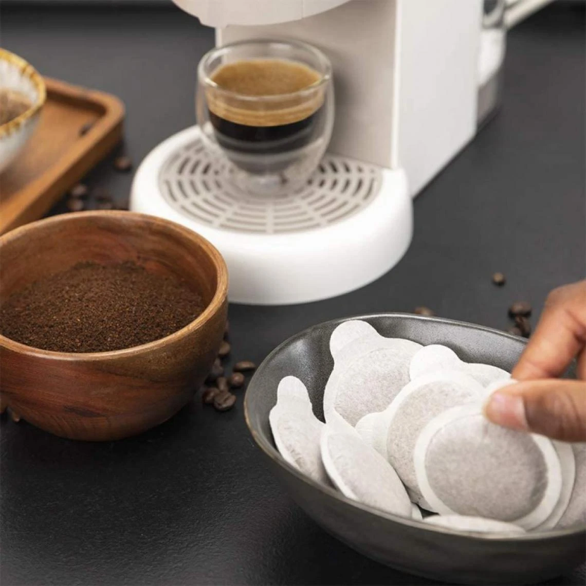 Cecotec, Cafetière à Dosettes Et Café Moulu, Cumbia Capricciosa Whi... 6 Cecotec, Cafetière à Dosettes Et Café Moulu, Cumbia Capricciosa Whi... – Image 4