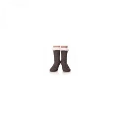 Venteo Chaussette / Chausson - Chaude Et Douce - Noir - Adulte