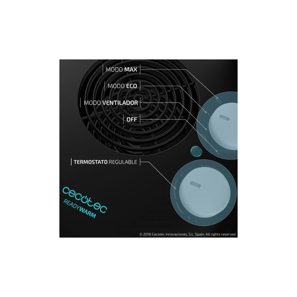 Cecotec Chauffage Soufflant Horizontal Ready Warm 9650 Force Horizon 5 Cecotec Chauffage Soufflant Horizontal Ready Warm 9650 Force Horizon – Image 3