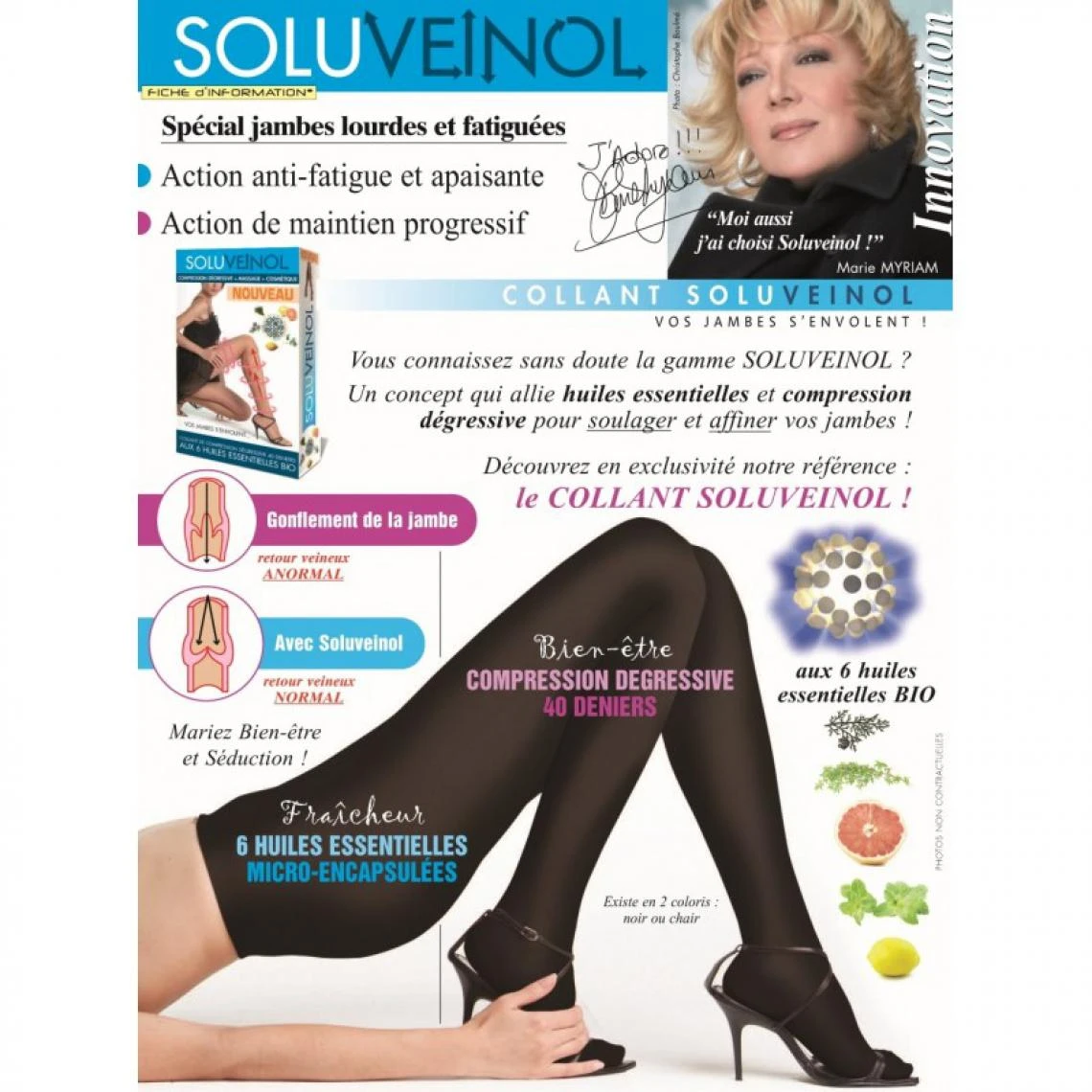 Ineldea SoluVeinol Collant De Compression (Noir - Taille 1) 3 Ineldea SoluVeinol Collant De Compression (Noir - Taille 1)