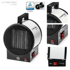 TROTEC Chauffage Soufflant Céramique TDS 10 M, 2 KW Chauffage De Cha...