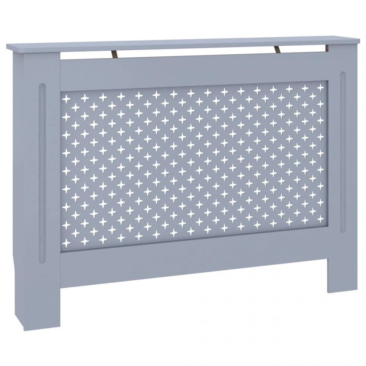 VidaXL Cache-radiateur Anthracite 112x19x81 Cm MDF 4 VidaXL Cache-radiateur Anthracite 112x19x81 Cm MDF – Image 2