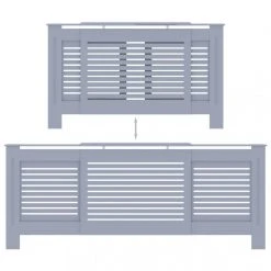 VidaXL Cache-radiateur MDF Gris 205 Cm -Taurus Alpatec Boutique vidaxl cache radiateur mdf gris 205 cm 9952720 25632168 1140x1140